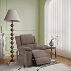 Fauteuil inclinable électrique moderne, canapé chauffant et massant réglable avec rangement latéral, repose-pieds et télécommande