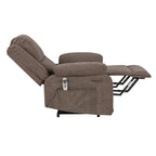 Fauteuil inclinable électrique moderne, canapé chauffant et massant réglable avec rangement latéral, repose-pieds et télécommande