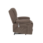 Fauteuil inclinable électrique moderne, canapé chauffant et massant réglable avec rangement latéral, repose-pieds et télécommande