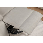 Fauteuil inclinable électrique moderne, canapé chauffant et massant réglable avec rangement latéral, repose-pieds et télécommande