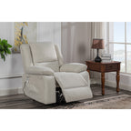 Fauteuil inclinable électrique moderne, canapé chauffant et massant réglable avec rangement latéral, repose-pieds et télécommande