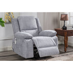 Fauteuil inclinable électrique moderne, canapé chauffant et massant réglable avec rangement latéral, repose-pieds et télécommande