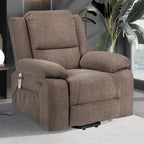 Fauteuil inclinable électrique moderne, canapé chauffant et massant réglable avec rangement latéral, repose-pieds et télécommande