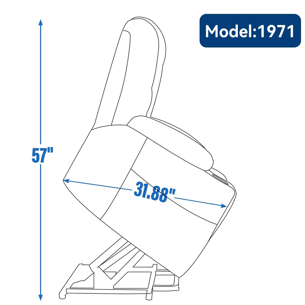 Fauteuil inclinable électrique moderne, fauteuil de massage chauffant, canapé simple rembourré avec deux ports USB et porte-gobelets