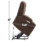 Fauteuil inclinable électrique moderne, fauteuil de massage chauffant, canapé simple rembourré avec deux ports USB et porte-gobelets