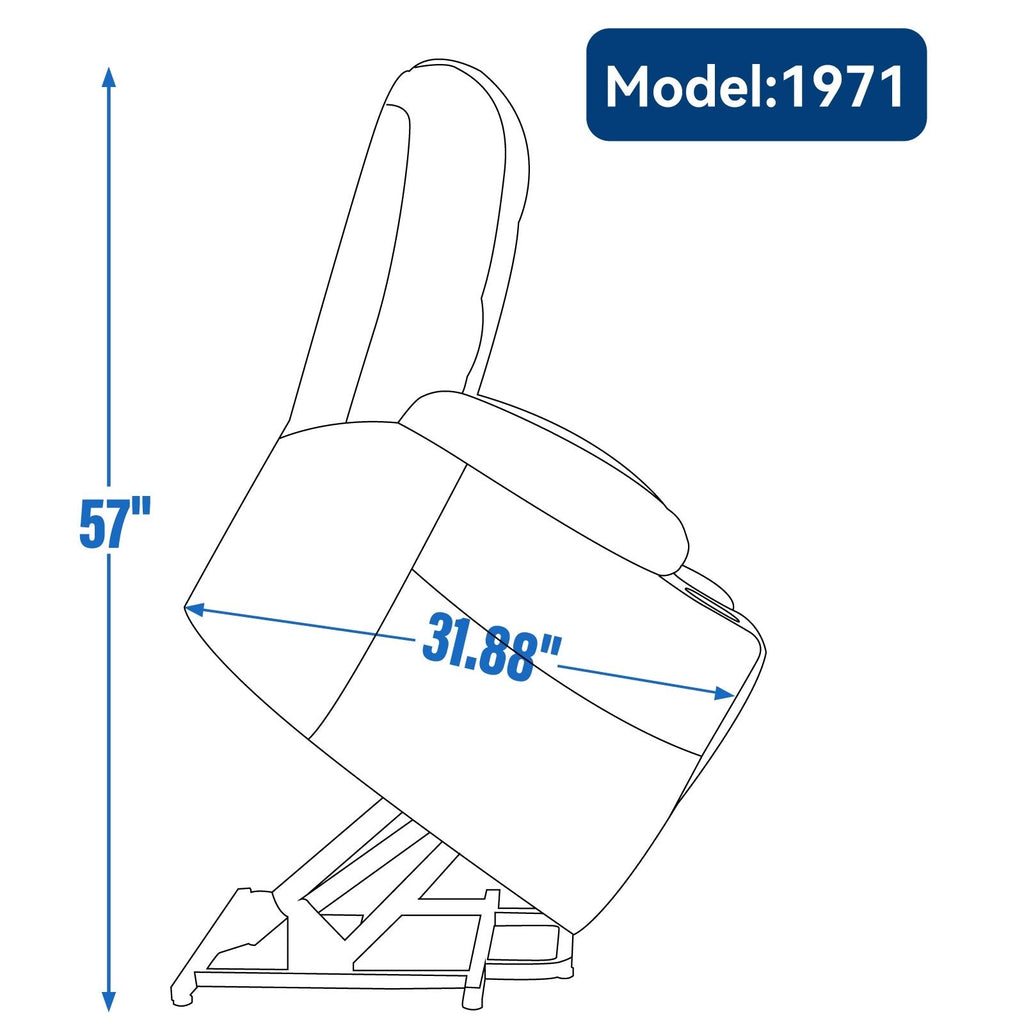Fauteuil inclinable électrique moderne, fauteuil de massage chauffant, canapé simple rembourré avec deux ports USB et porte-gobelets