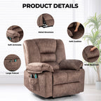 Fauteuil inclinable électrique moderne avec chauffage lombaire et minuterie pour personnes âgées