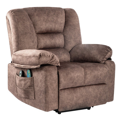 Fauteuil inclinable électrique moderne avec chauffage lombaire et minuterie pour personnes âgées