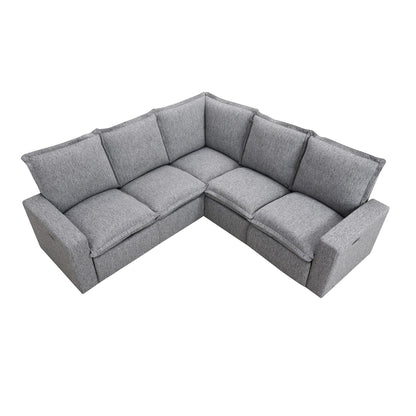 Fauteuil inclinable électrique moderne, canapé moelleux pour home cinéma avec port USB pour salon