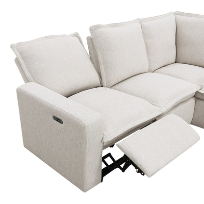 Fauteuil inclinable électrique moderne, canapé moelleux pour home cinéma avec port USB pour salon