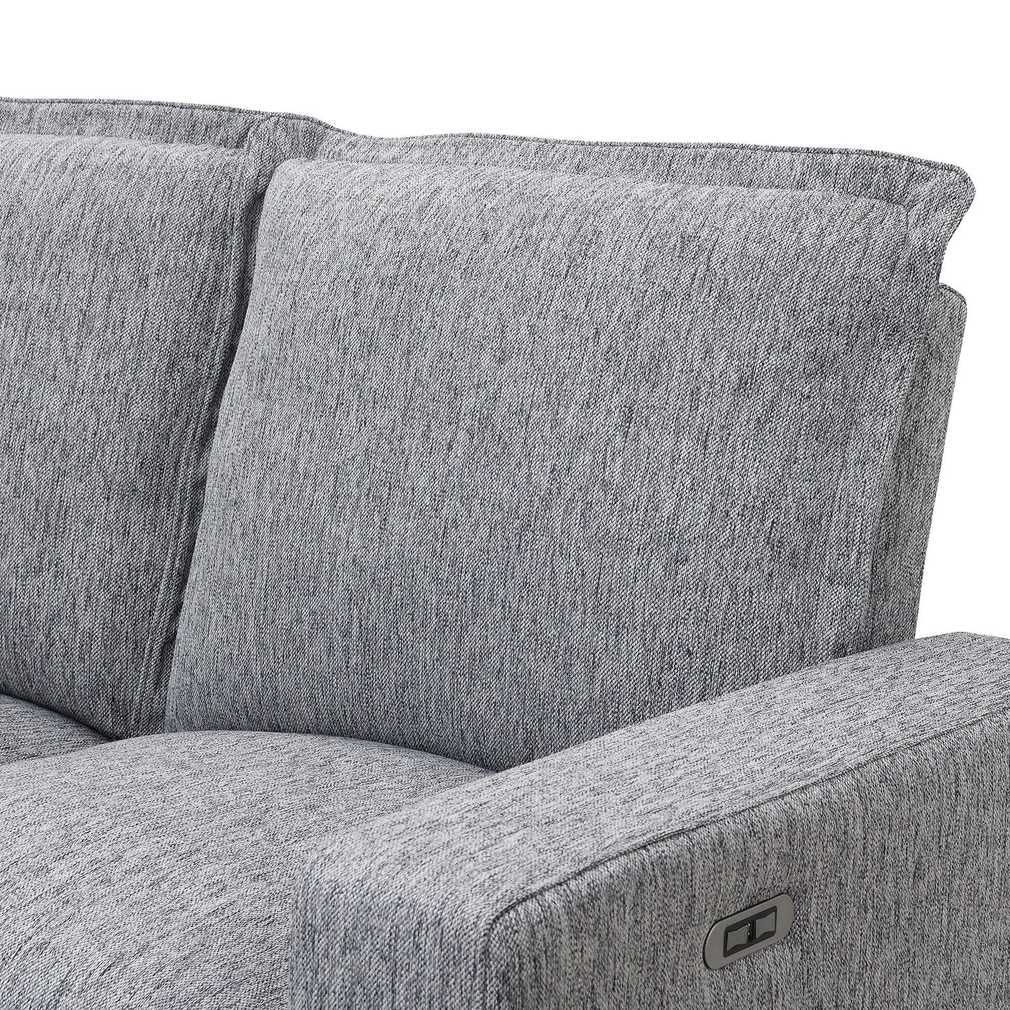 Fauteuil inclinable électrique moderne, canapé moelleux pour home cinéma avec port USB pour salon