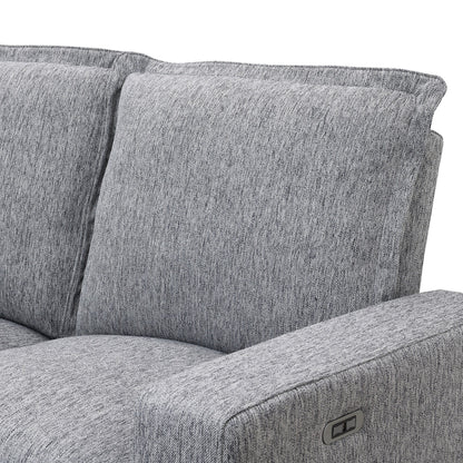 Fauteuil inclinable électrique moderne, canapé moelleux pour home cinéma avec port USB pour salon