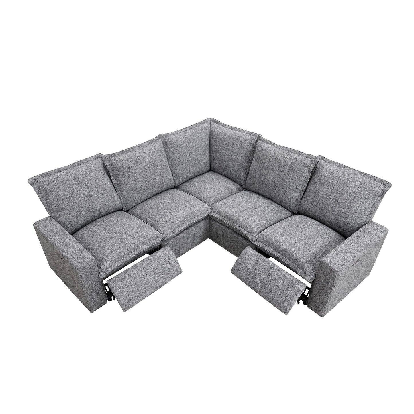 Fauteuil inclinable électrique moderne, canapé moelleux pour home cinéma avec port USB pour salon