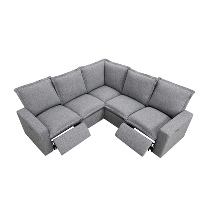 Fauteuil inclinable électrique moderne, canapé moelleux pour home cinéma avec port USB pour salon