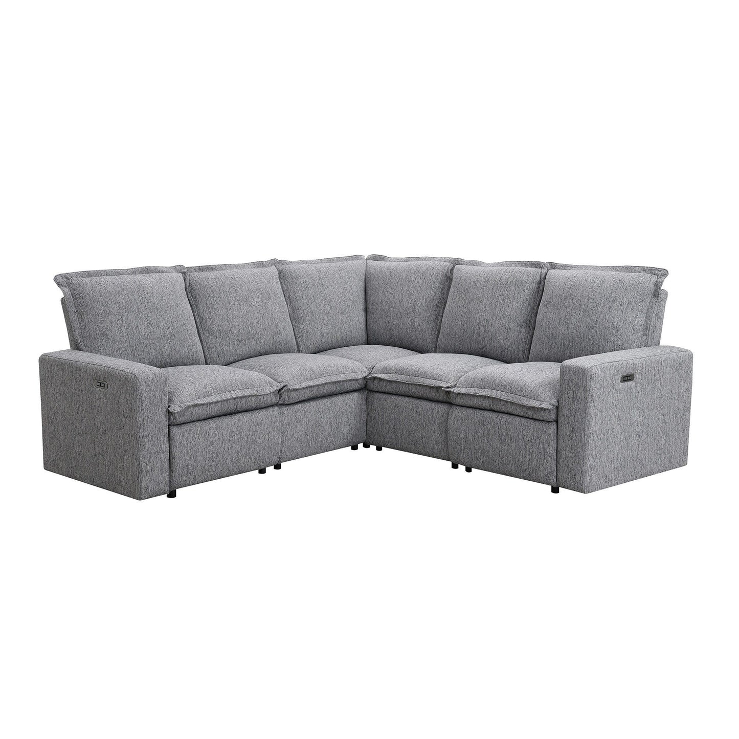 Fauteuil inclinable électrique moderne, canapé moelleux pour home cinéma avec port USB pour salon