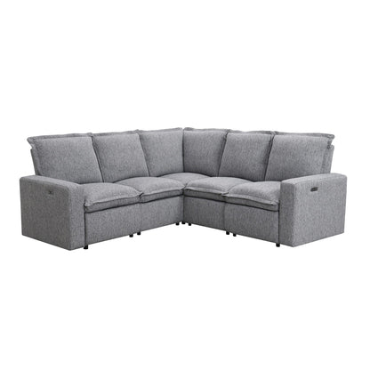 Fauteuil inclinable électrique moderne, canapé moelleux pour home cinéma avec port USB pour salon