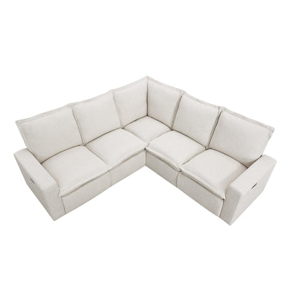 Fauteuil inclinable électrique moderne, canapé moelleux pour home cinéma avec port USB pour salon