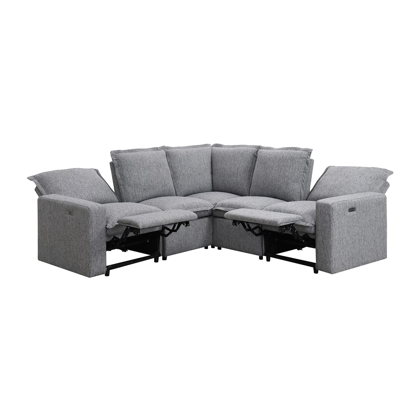 Fauteuil inclinable électrique moderne, canapé moelleux pour home cinéma avec port USB pour salon