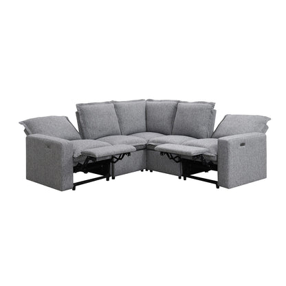 Fauteuil inclinable électrique moderne, canapé moelleux pour home cinéma avec port USB pour salon