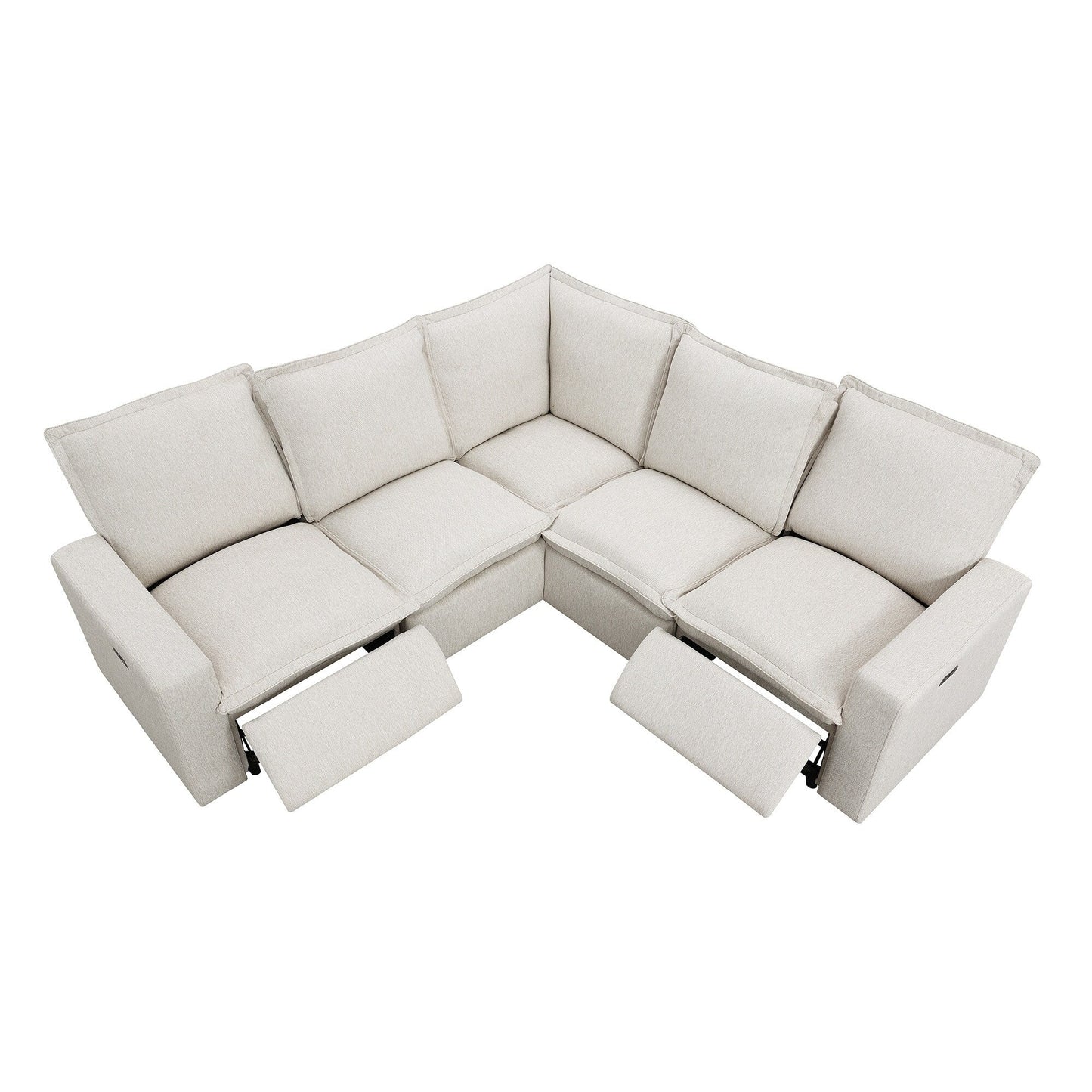 Fauteuil inclinable électrique moderne, canapé moelleux pour home cinéma avec port USB pour salon
