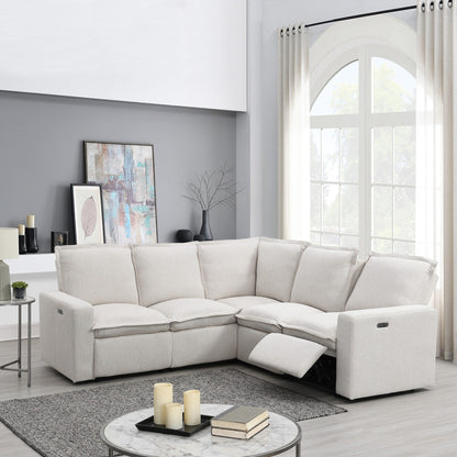 Fauteuil inclinable électrique moderne, canapé moelleux pour home cinéma avec port USB pour salon