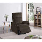 Fauteuil inclinable électrique moderne avec port USB, dossier haut et revêtement facile à nettoyer pour salon ou chambre