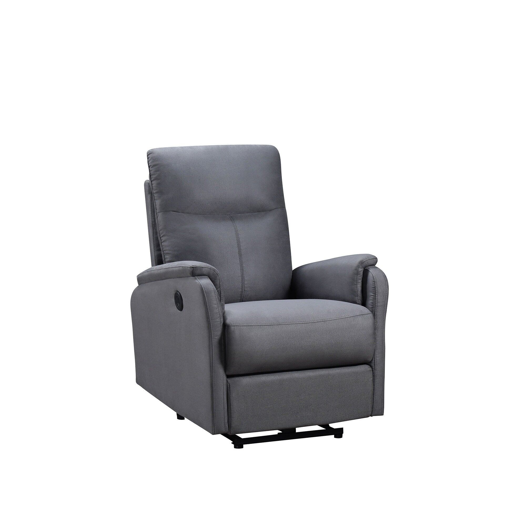 Fauteuil inclinable électrique moderne avec port USB, dossier haut et revêtement facile à nettoyer pour salon ou chambre