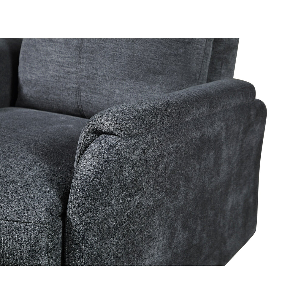 Fauteuil inclinable électrique moderne avec port USB, dossier haut et revêtement facile à nettoyer pour salon ou chambre