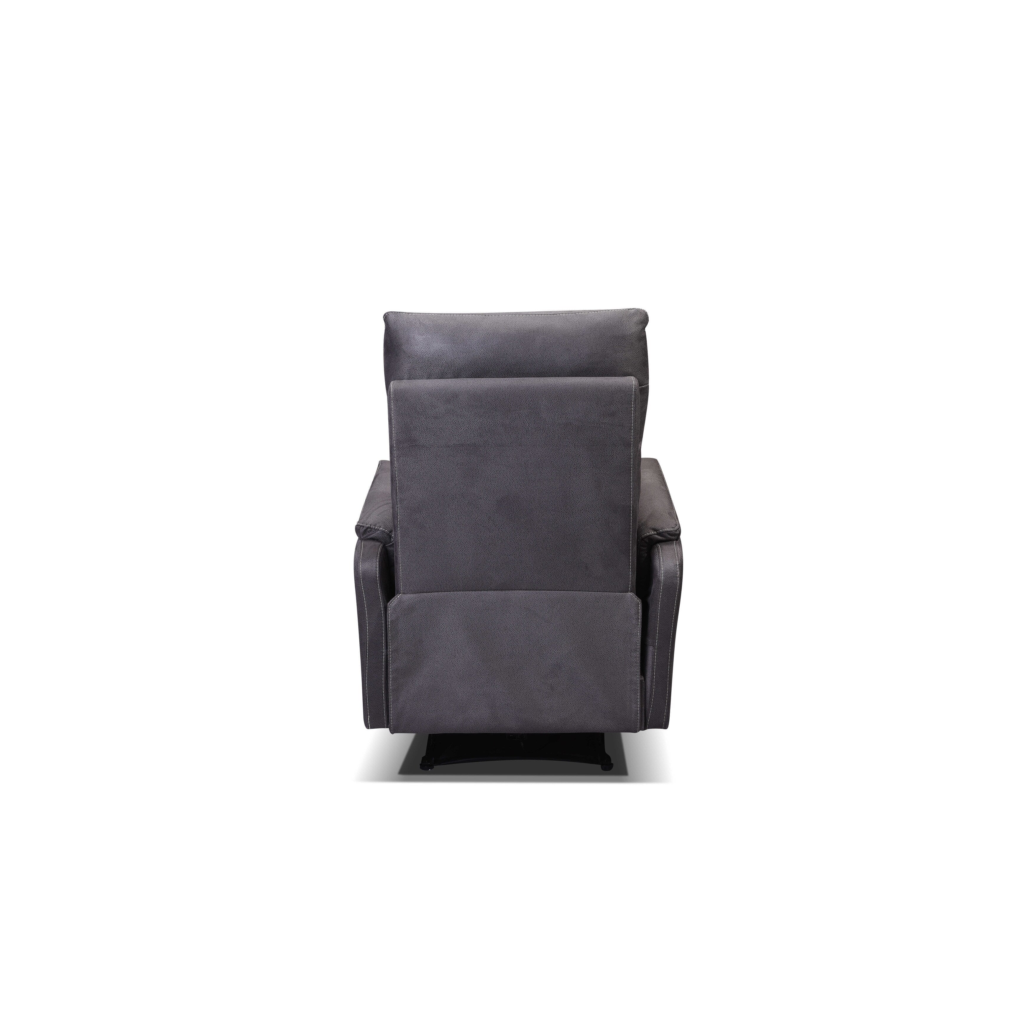 Fauteuil inclinable électrique moderne avec port USB, dossier haut et revêtement facile à nettoyer pour salon ou chambre