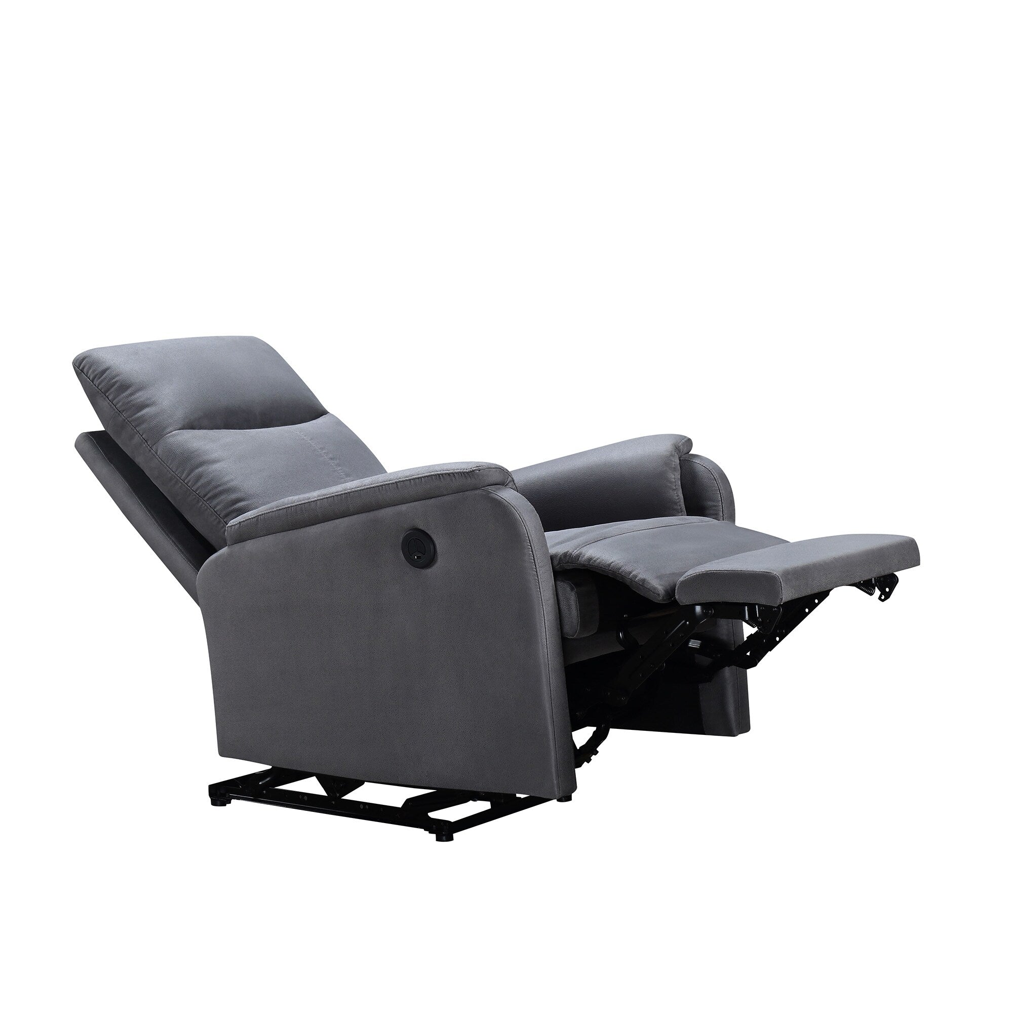 Fauteuil inclinable électrique moderne avec port USB, dossier haut et revêtement facile à nettoyer pour salon ou chambre