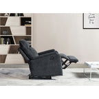 Fauteuil inclinable électrique moderne avec port USB, dossier haut et revêtement facile à nettoyer pour salon ou chambre