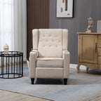 Fauteuil inclinable manuel moderne à dossier bas, siège de cinéma maison, fauteuil de salon à oreilles avec vibrations et chaleur