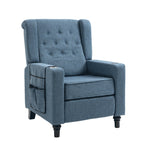 Fauteuil inclinable manuel moderne à dossier bas, siège de cinéma maison, fauteuil de salon à oreilles avec vibrations et chaleur