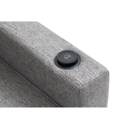 Fauteuil inclinable manuel moderne à dossier bas, siège de cinéma maison, fauteuil de salon à oreilles avec vibrations et chaleur