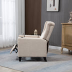 Fauteuil inclinable manuel moderne à dossier bas, siège de cinéma maison, fauteuil de salon à oreilles avec vibrations et chaleur