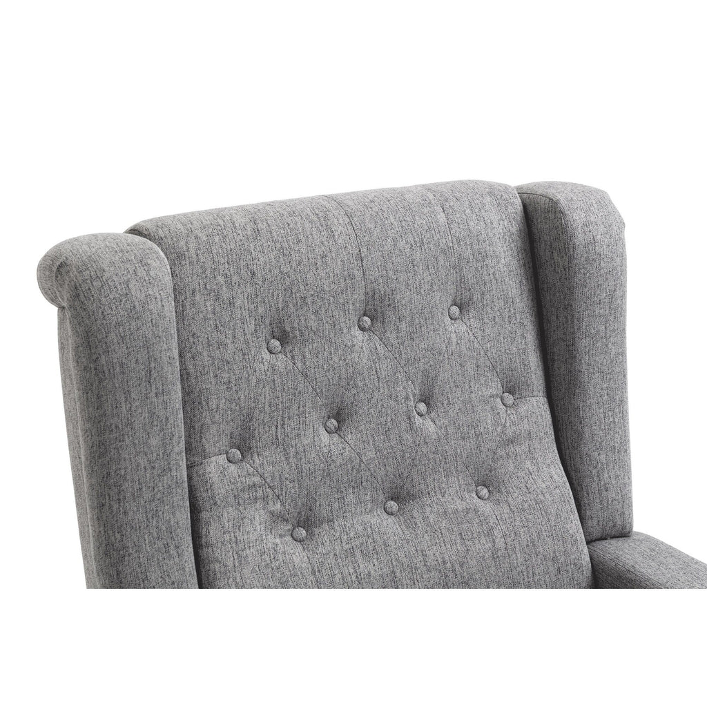 Fauteuil inclinable manuel moderne à dossier bas, siège de cinéma maison, fauteuil de salon à oreilles avec vibrations et chaleur