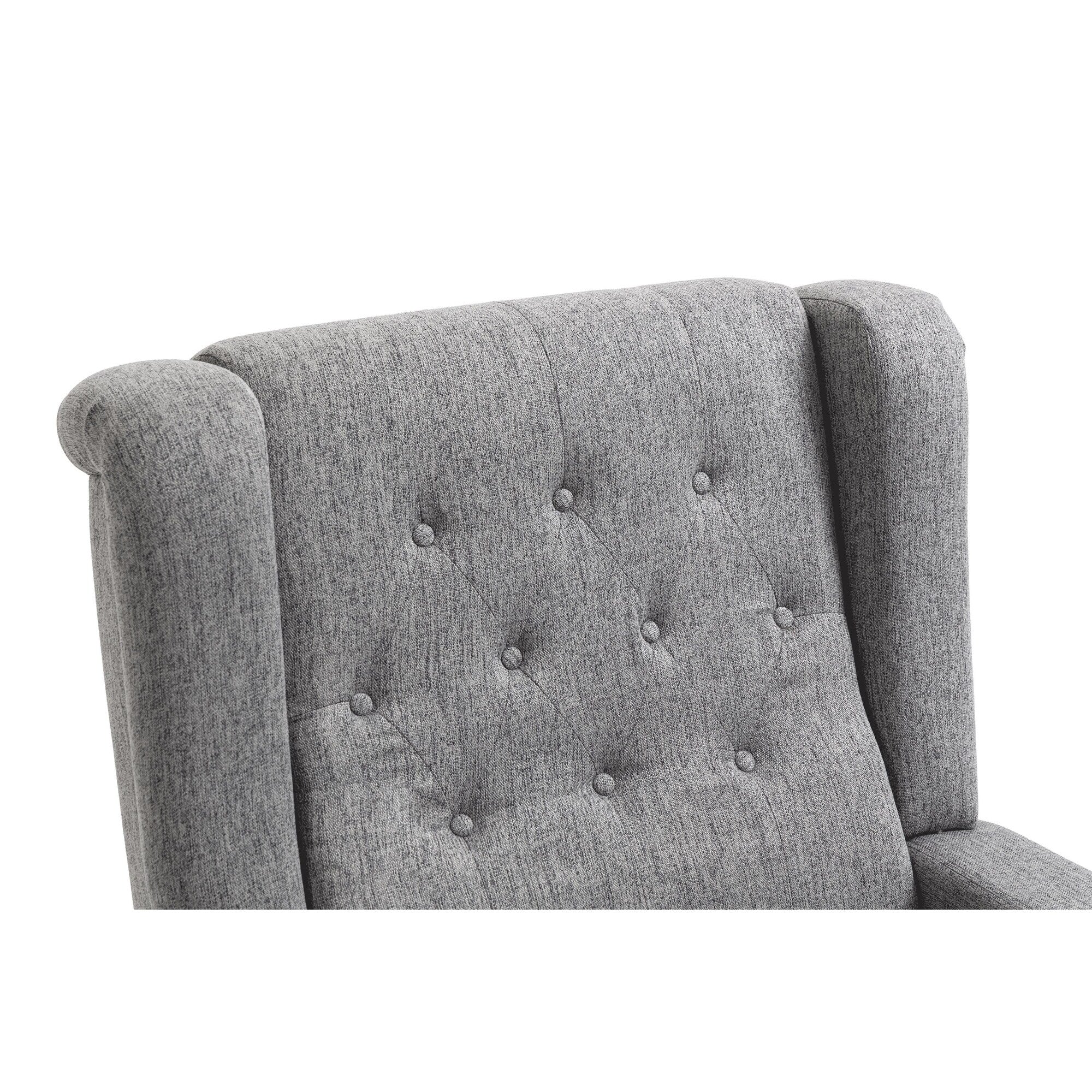 Fauteuil inclinable manuel moderne à dossier bas, siège de cinéma maison, fauteuil de salon à oreilles avec vibrations et chaleur