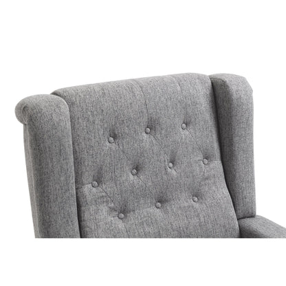 Fauteuil inclinable manuel moderne à dossier bas, siège de cinéma maison, fauteuil de salon à oreilles avec vibrations et chaleur