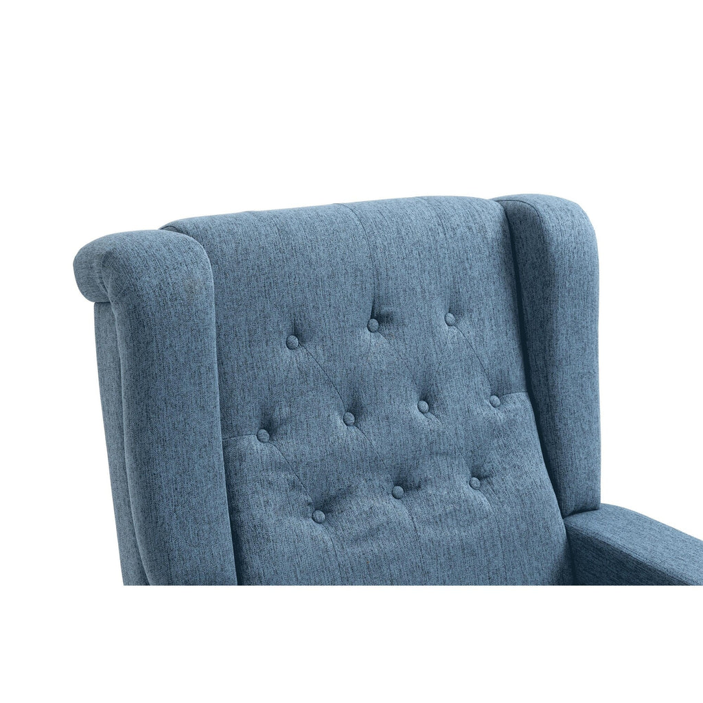 Fauteuil inclinable manuel moderne à dossier bas, siège de cinéma maison, fauteuil de salon à oreilles avec vibrations et chaleur