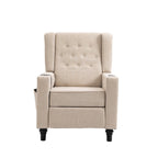 Fauteuil inclinable manuel moderne à dossier bas, siège de cinéma maison, fauteuil de salon à oreilles avec vibrations et chaleur