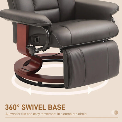 Fauteuil inclinable pivotant moderne pour camping-car avec repose-pieds pour salon