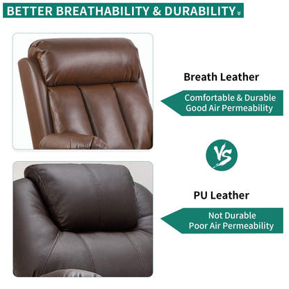 Fauteuil inclinable moderne en similicuir avec massage