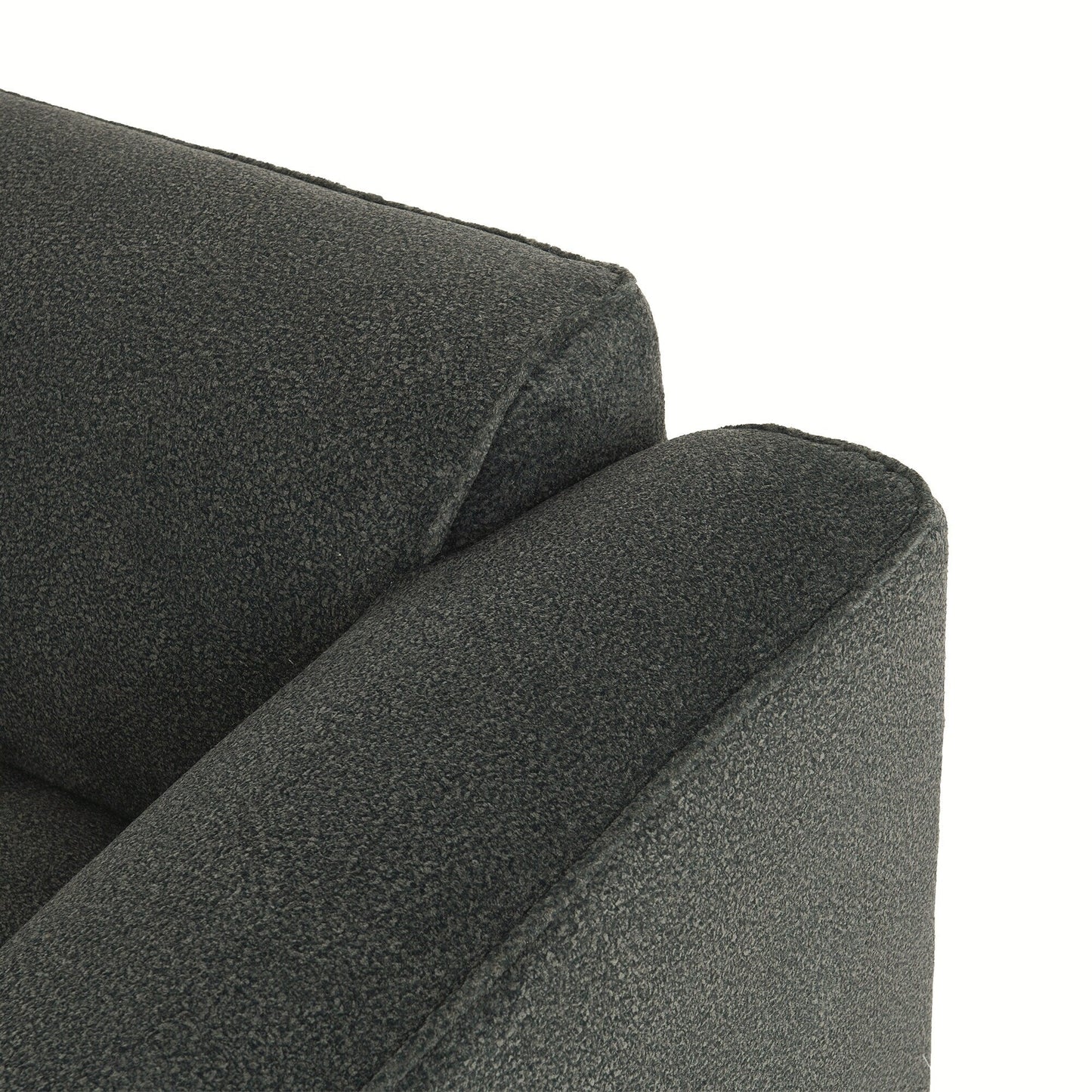 Canapé sectionnel moderne de luxe en velours 4 places avec pouf amovible et oreillers pour salon appartement