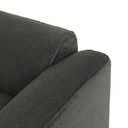 Canapé sectionnel moderne de luxe en velours 4 places avec pouf amovible et oreillers pour salon appartement