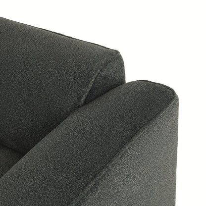 Canapé sectionnel moderne de luxe en velours 4 places avec pouf amovible et oreillers pour salon appartement