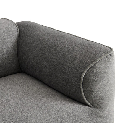 Canapé sectionnel moderne de luxe en velours 4 places avec pouf amovible et oreillers pour salon appartement