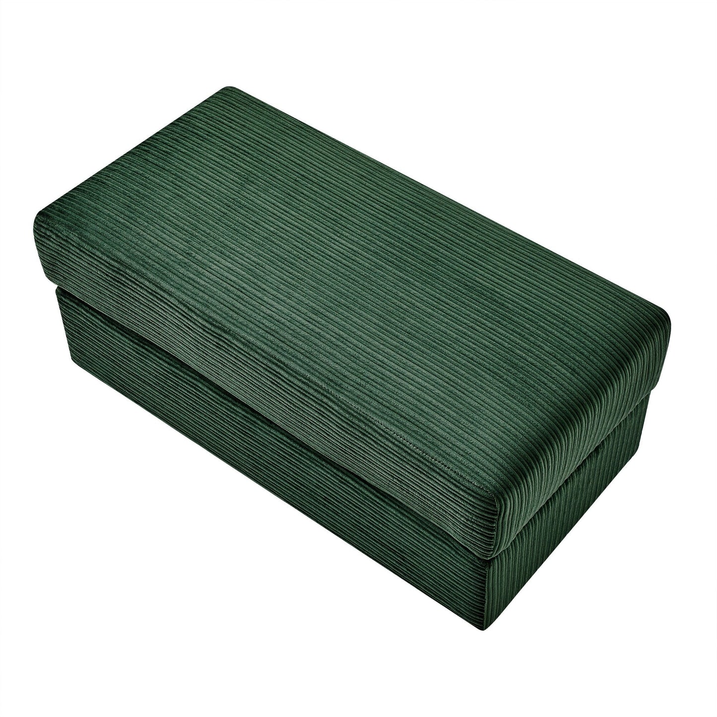 Canapé simple moderne avec pouf amovible, rangement dissimulé, ports USB, porte-gobelets et support de téléphone pour le salon