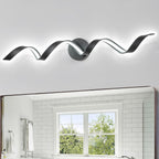 Applique murale à LED pour salle de bain, design spirale moderne, intensité variable