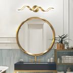 Applique murale à LED pour salle de bain, design spirale moderne, intensité variable