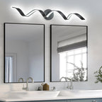 Applique murale à LED pour salle de bain, design spirale moderne, intensité variable